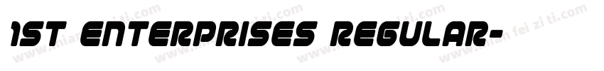 1st Enterprises Regular字体转换